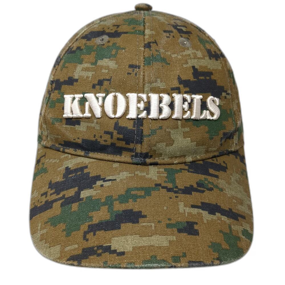 Jacobson Hat Baseball Cap Brown Digital Camo One Size Knoebels Strapback Hat